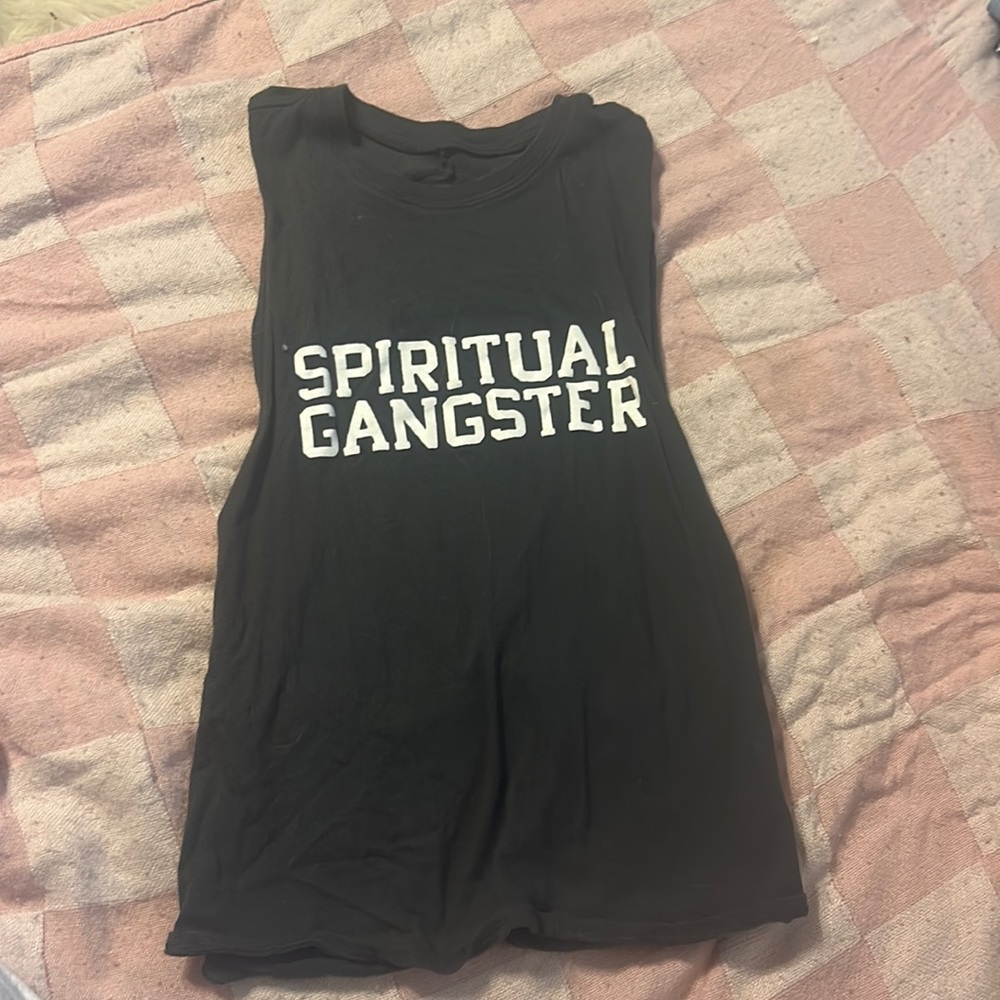Spiritual gangster backless top